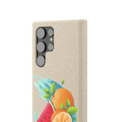 PoM's collection series "FRUITY LIFE" (PoM Edition #FL0006B) - Biodegradable Cases (plant polymer/bamboo fibres, selection: SAMSUNG models)