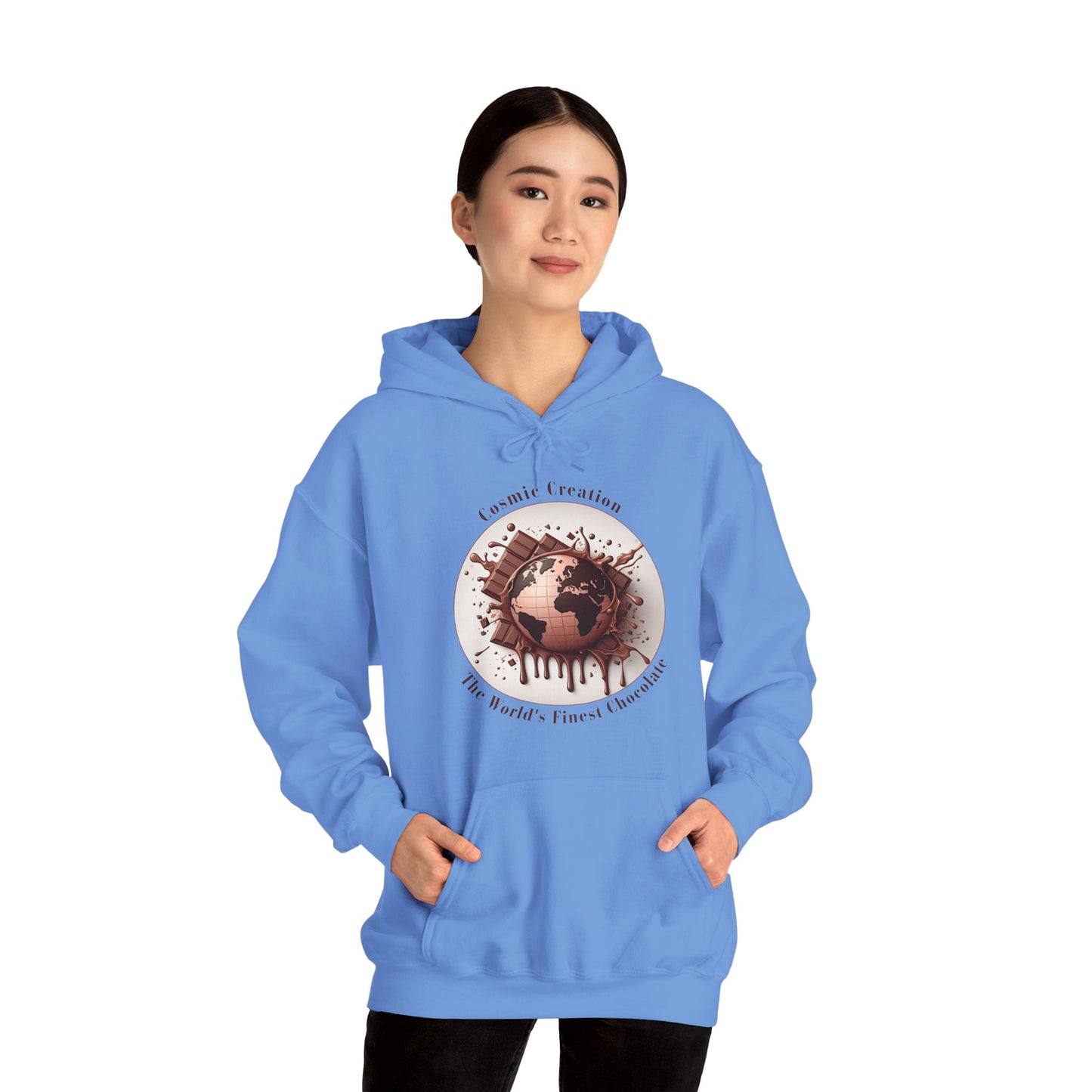 PoM's Fun & Joy for a Happy Life Collection ... COSMIC CREATION - Unisex Heavy Blend™ Hooded Sweatshirt (100% etchically grown cotton, 8 sizes, up to 13 colors)