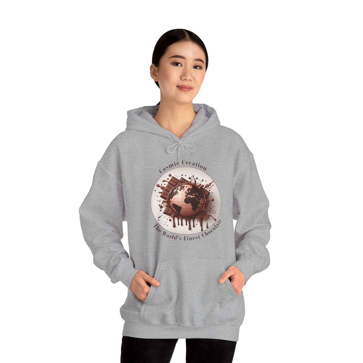 PoM's Fun & Joy for a Happy Life Collection ... COSMIC CREATION - Unisex Heavy Blend™ Hooded Sweatshirt (100% etchically grown cotton, 8 sizes, up to 13 colors)