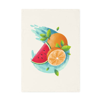 PoM's collection series "FRUITY LIFE" (PoM Edition #FL0007A) - stylish soft Tea Towel (10% organic cotton, light weight)