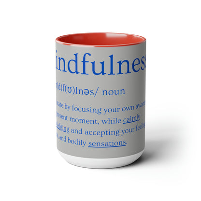 PoM's series of Mindfulness ... MFN definition ... Three-Tone Coffee Mugs (5 colours, 15oz / 0.44l, lead and BPA-free)