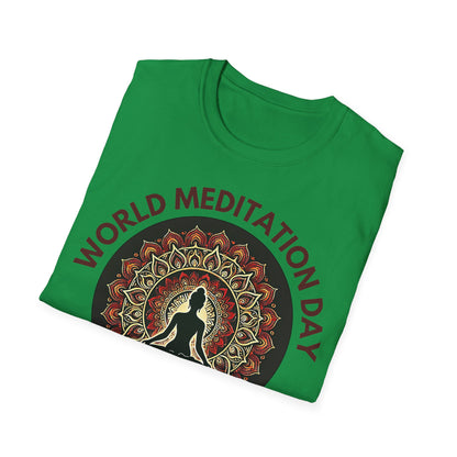 PoM's Mindfulness Collection ... special edition "World Meditation Day" (inauguration) - Unisex Softstyle T-SHIRT (100% cotton, all-year-wear, 6 sizes, up to 13 colours )