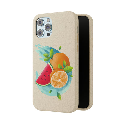 PoM's collection series "FRUITY LIFE" (PoM Edition #FL0006A) - Biodegradable Cases (plant plyomers/bamboo fibres, selection: iPhone models)