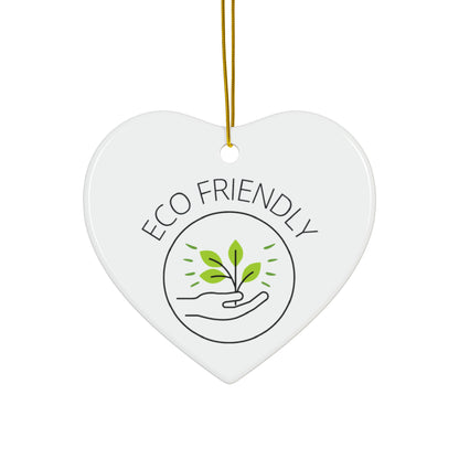 PoM's International EARTH Day series ... "Eco Friendly" ... Ceramic Ornaments (2 sided print, 2.5 mm thickness, 1pc or in bundles: 3pcs, 5pcs, 10pcs)