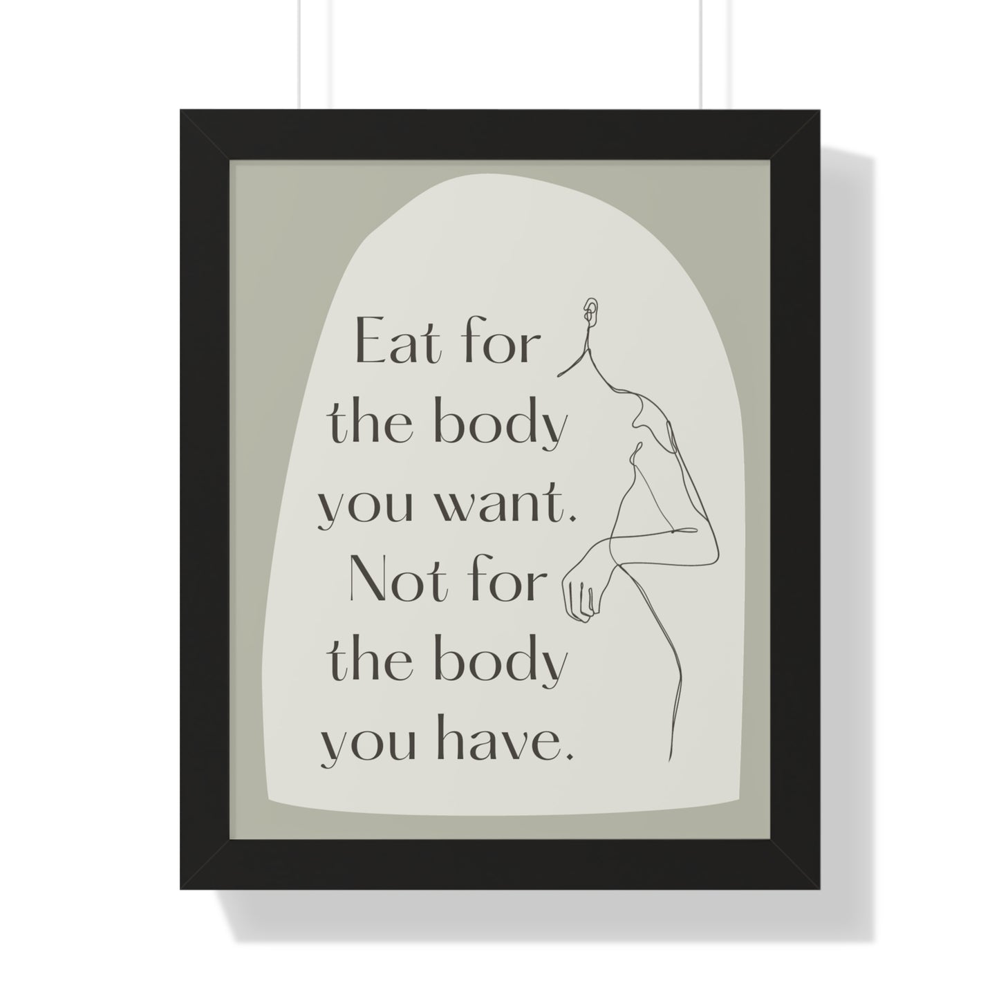 PoM's series "Healthy Nutrition &Diet"... affirmation poster - Framed Vertical Poster (different frame colours and sizes)