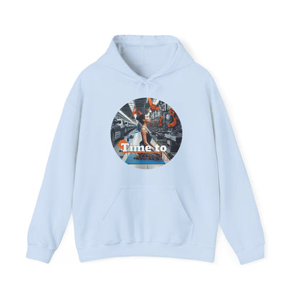 PoM's Mindfulness Collection ... TIME TO BREATH - Unisex Heavy Blend™ Hooded Sweatshirt (100% etically grown cotton, 8 sizes, up to 13 colors)