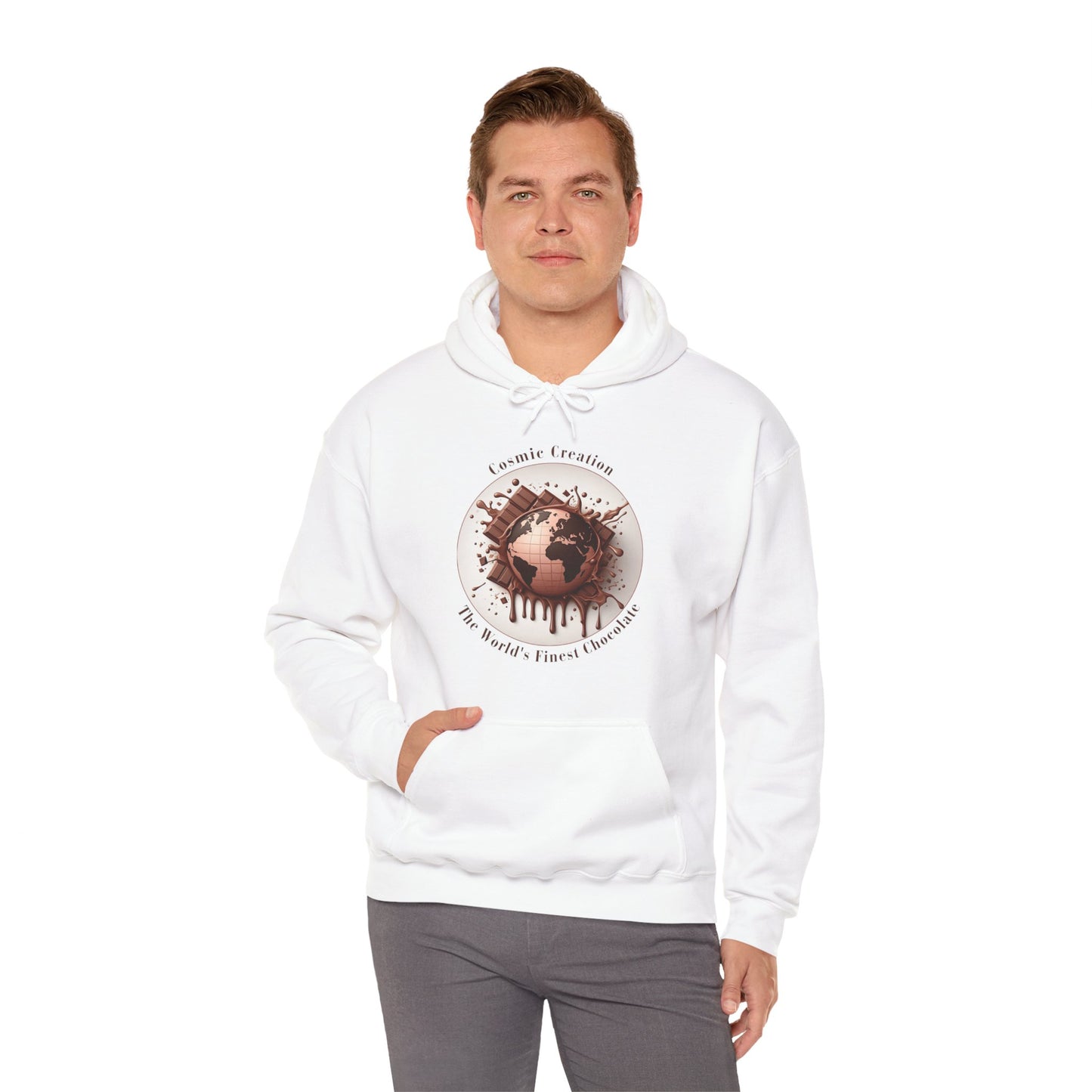 PoM's Fun & Joy for a Happy Life Collection ... COSMIC CREATION - Unisex Heavy Blend™ Hooded Sweatshirt (100% etchically grown cotton, 8 sizes, up to 13 colors)