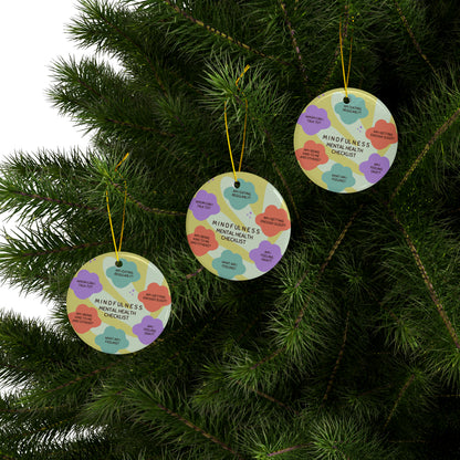 PoM's Mindfulness series ... Ceramic Ornaments (2 sided print, 2.5 mm thickness, 1pc or in bundles: 3pcs, 5pcs, 10pcs)