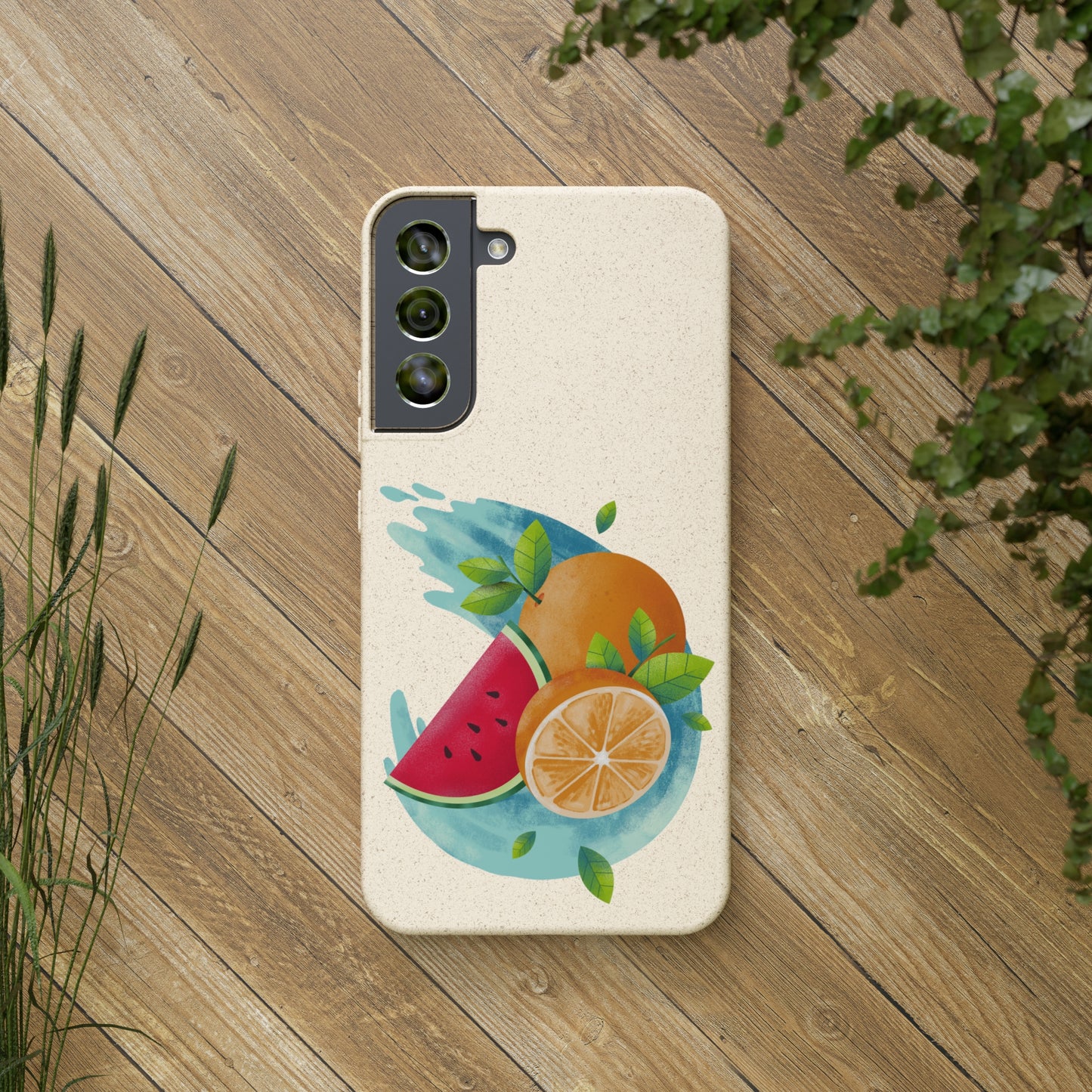 PoM's collection series "FRUITY LIFE" (PoM Edition #FL0006B) - Biodegradable Cases (plant polymer/bamboo fibres, selection: SAMSUNG models)