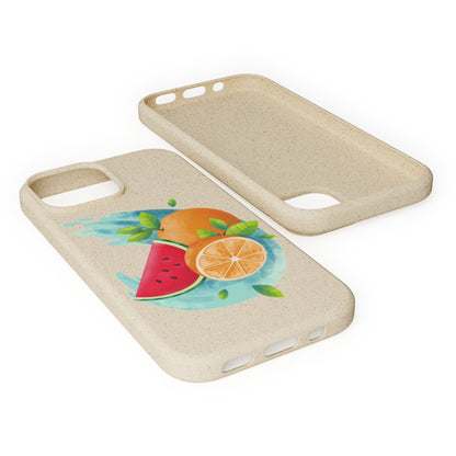 PoM's collection series "FRUITY LIFE" (PoM Edition #FL0006A) - Biodegradable Cases (plant plyomers/bamboo fibres, selection: iPhone models)