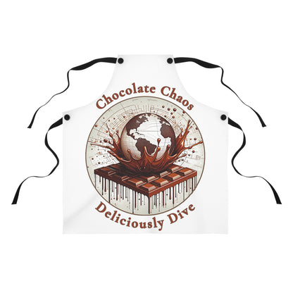 PoM's Fun & Joy for a Happy Life Collection ... CHOCOLATE CHAOS - Deliciously Dive - APRON (unisex, durable, AOP)