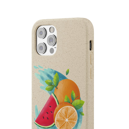 PoM's collection series "FRUITY LIFE" (PoM Edition #FL0006A) - Biodegradable Cases (plant plyomers/bamboo fibres, selection: iPhone models)