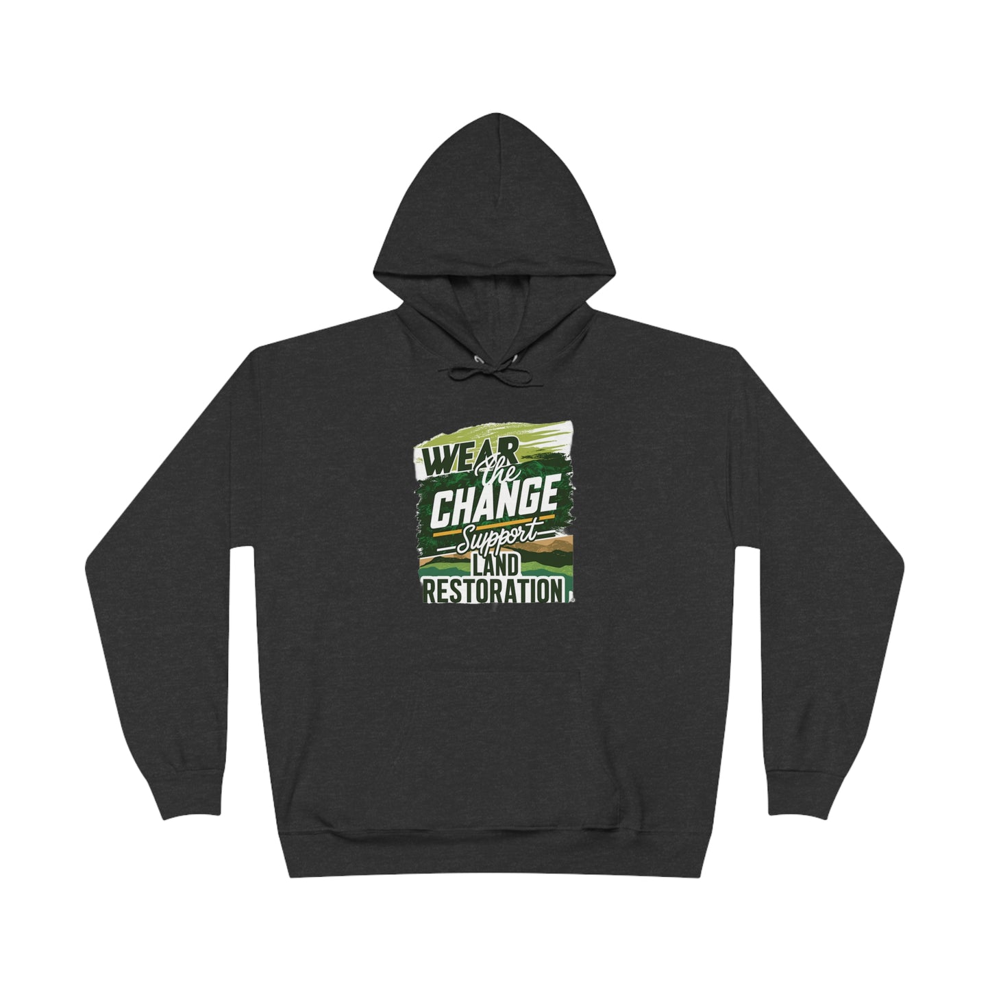 Hoodie with fleece inside - Unisex Sweatshirt (EcoSmart®, 50% cotton, with recycled plastic, 5 sizes)