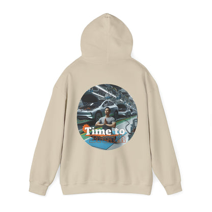 PoM's Mindfulness Collection ... TIME TO BREATH - Unisex Heavy Blend™ Hooded Sweatshirt (100% etically grown cotton, 8 sizes, up to 13 colors)