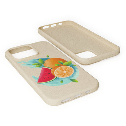 PoM's collection series "FRUITY LIFE" (PoM Edition #FL0006A) - Biodegradable Cases (plant plyomers/bamboo fibres, selection: iPhone models)