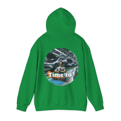 PoM's Mindfulness Collection ... TIME TO BREATH - Unisex Heavy Blend™ Hooded Sweatshirt (100% etically grown cotton, 8 sizes, up to 13 colors)