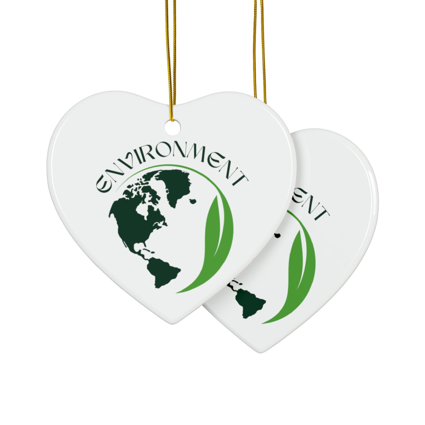 PoM's International EARTH Day series ... "ENVIRONMENT" ... Ceramic Ornaments (2 sided print, 2.5 mm thickness, 1pc or in bundles: 3pcs, 5pcs, 10pcs)