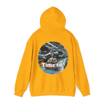 PoM's Mindfulness Collection ... TIME TO BREATH - Unisex Heavy Blend™ Hooded Sweatshirt (100% etically grown cotton, 8 sizes, up to 13 colors)