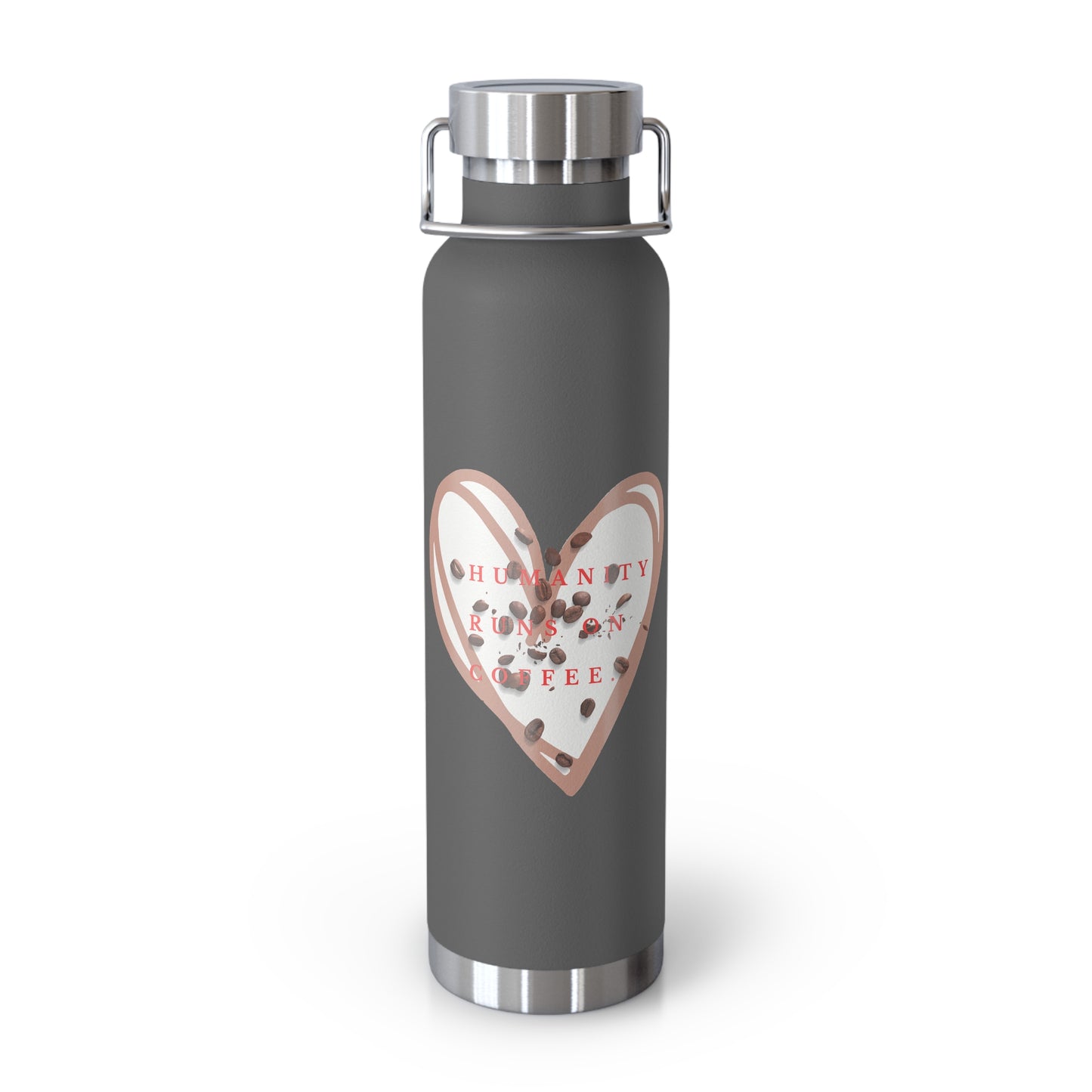 PoM's (hand brewed) Coffee series ... Copper Vacuum Insulated Bottle (22oz / 0.65 l, BPA free, scratch resistant)