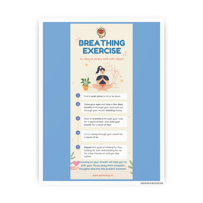 PoM's series MINDFULNESS ... Breathing Exercise (for stress relesae) - Photo Art Paper Posters (different sizes from 6''x8'' to 12''x16'')