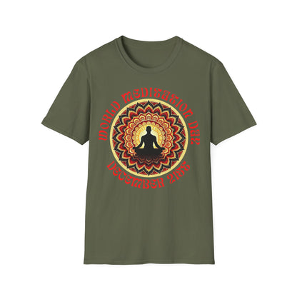 PoM's Mindfulness Collection ... special edition "World Meditation Day" (inauguration) - Unisex Softstyle T-SHIRT (100% cotton, all-year-wear, 6 sizes, up to 13 colours )