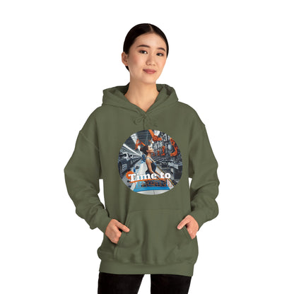 PoM's Mindfulness Collection ... TIME TO BREATH - Unisex Heavy Blend™ Hooded Sweatshirt (100% etically grown cotton, 8 sizes, up to 13 colors)