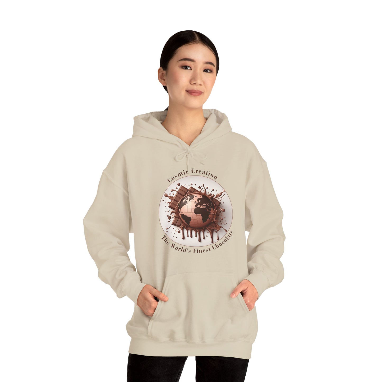 PoM's Fun & Joy for a Happy Life Collection ... COSMIC CREATION - Unisex Heavy Blend™ Hooded Sweatshirt (100% etchically grown cotton, 8 sizes, up to 13 colors)