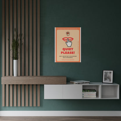 PoM's International NOISE AWARENESS Day series .... QUIET PLEASE poster (Satin paper, 300gsm, 6 sizes)