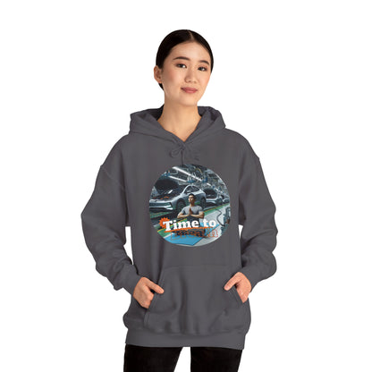 PoM's Mindfulness Collection ... TIME TO BREATH - Unisex Heavy Blend™ Hooded Sweatshirt (100% etically grown cotton, 8 sizes, up to 13 colors)