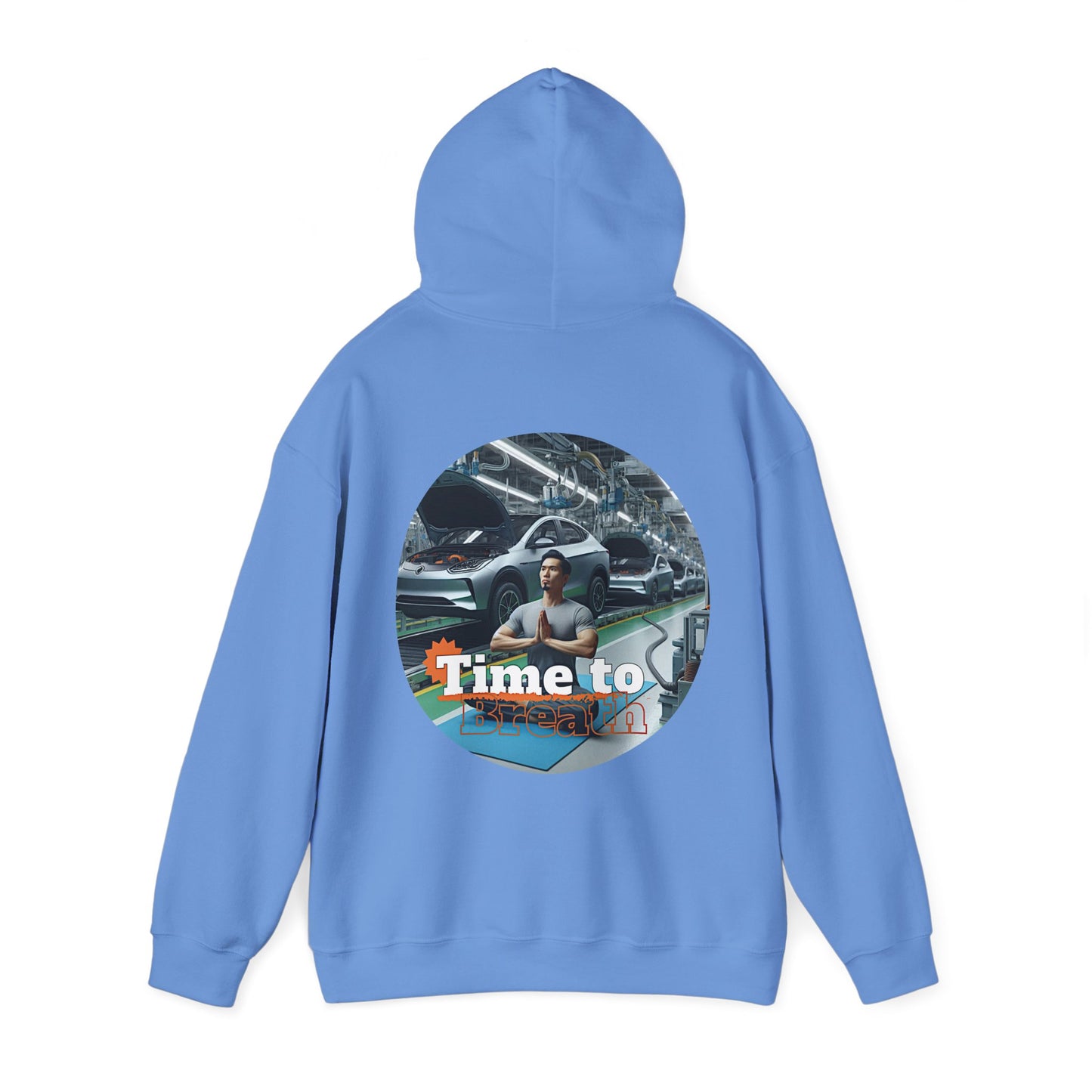 PoM's Mindfulness Collection ... TIME TO BREATH - Unisex Heavy Blend™ Hooded Sweatshirt (100% etically grown cotton, 8 sizes, up to 13 colors)