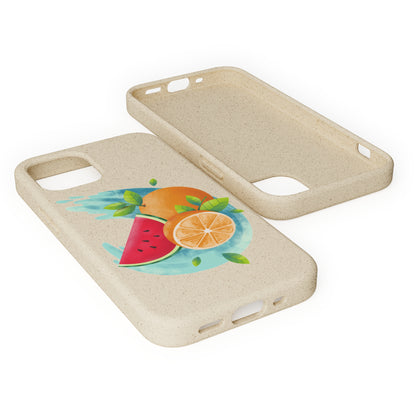 PoM's collection series "FRUITY LIFE" (PoM Edition #FL0006A) - Biodegradable Cases (plant plyomers/bamboo fibres, selection: iPhone models)