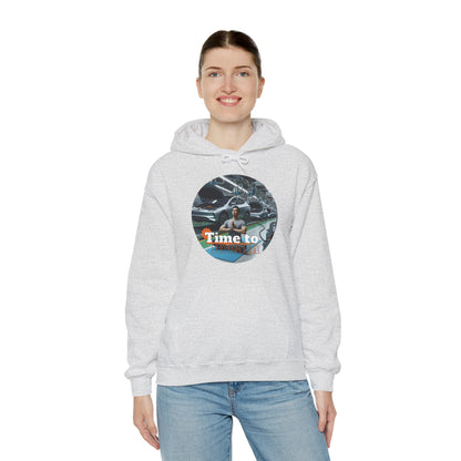 PoM's Mindfulness Collection ... TIME TO BREATH - Unisex Heavy Blend™ Hooded Sweatshirt (100% etically grown cotton, 8 sizes, up to 13 colors)