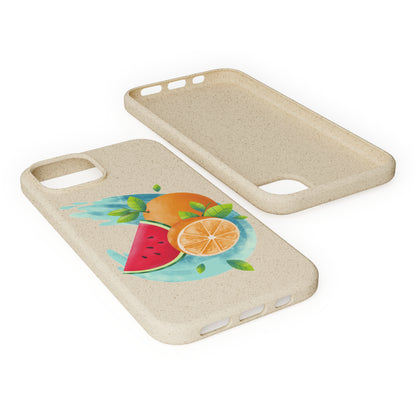 PoM's collection series "FRUITY LIFE" (PoM Edition #FL0006A) - Biodegradable Cases (plant plyomers/bamboo fibres, selection: iPhone models)