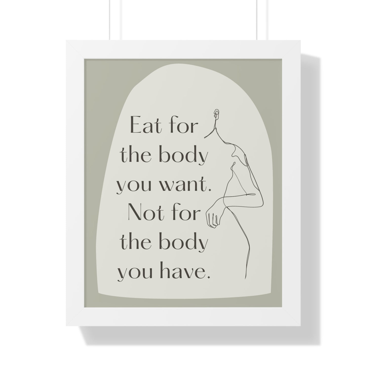 PoM's series "Healthy Nutrition &Diet"... affirmation poster - Framed Vertical Poster (different frame colours and sizes)