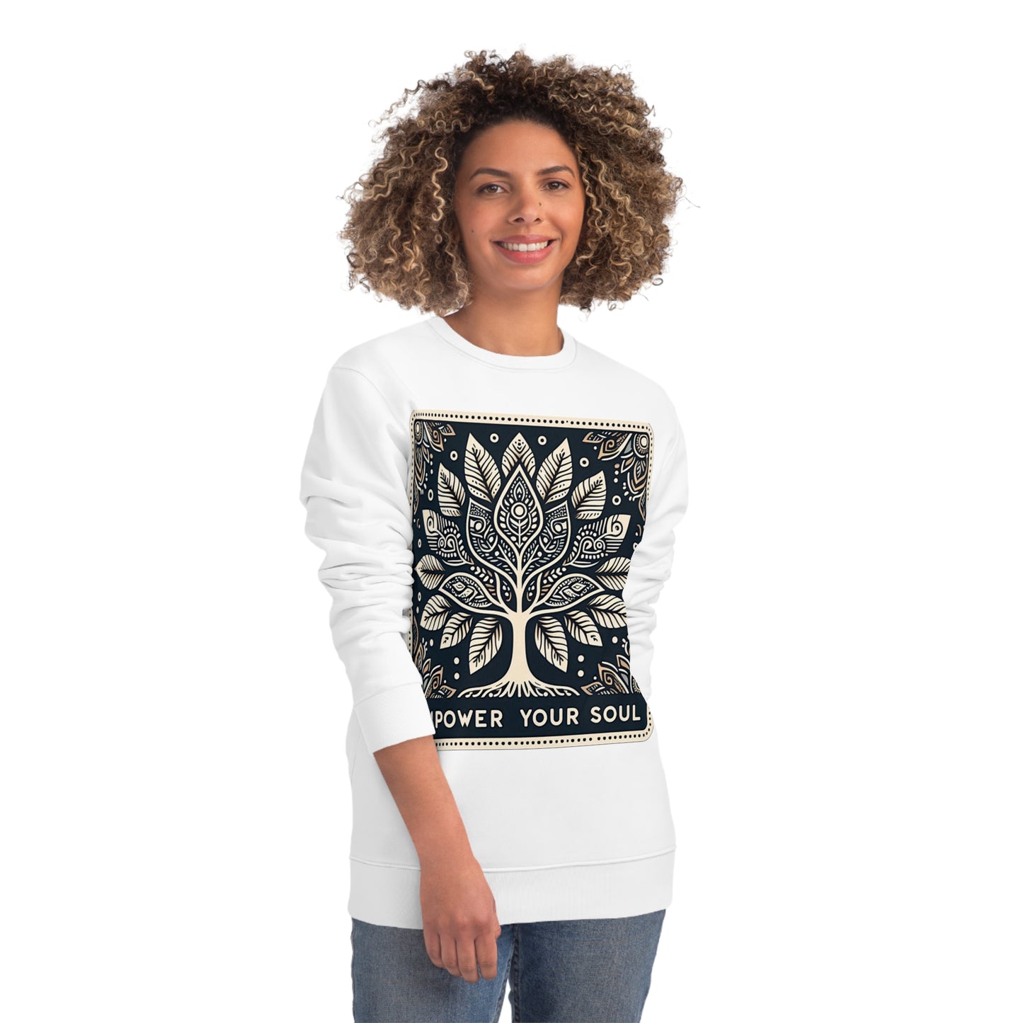 PoM's Empowerment collection ... Empower Your Soul ... Unisex Changer Sweatshirt (85% organic cotton + recycled Polyester, heavy fabric, 7 sizes, up to 10 colours)