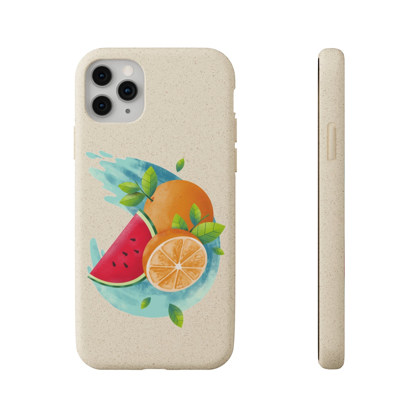 PoM's collection series "FRUITY LIFE" (PoM Edition #FL0006A) - Biodegradable Cases (plant plyomers/bamboo fibres, selection: iPhone models)