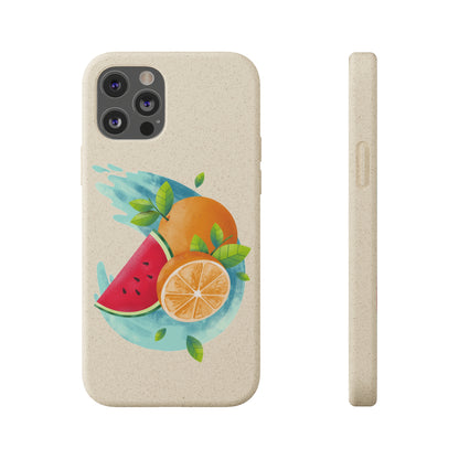 PoM's collection series "FRUITY LIFE" (PoM Edition #FL0006A) - Biodegradable Cases (plant plyomers/bamboo fibres, selection: iPhone models)