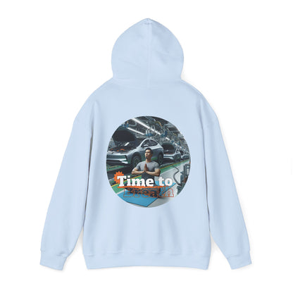 PoM's Mindfulness Collection ... TIME TO BREATH - Unisex Heavy Blend™ Hooded Sweatshirt (100% etically grown cotton, 8 sizes, up to 13 colors)