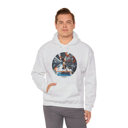 PoM's Mindfulness Collection ... TIME TO BREATH - Unisex Heavy Blend™ Hooded Sweatshirt (100% etically grown cotton, 8 sizes, up to 13 colors)