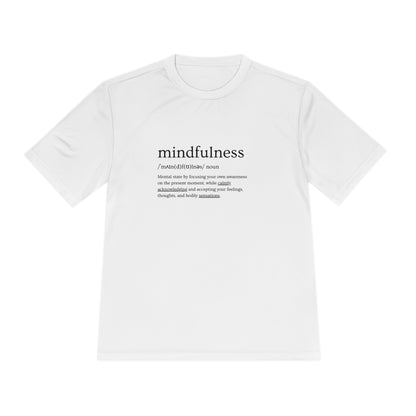 PoM's Mindfulness series .... MFN (front) & MFN concepts (back) ... Athletic Sport-Tek Moisture Wicking  (Unisex, breathable, 8 sizes, up to 12 colours)