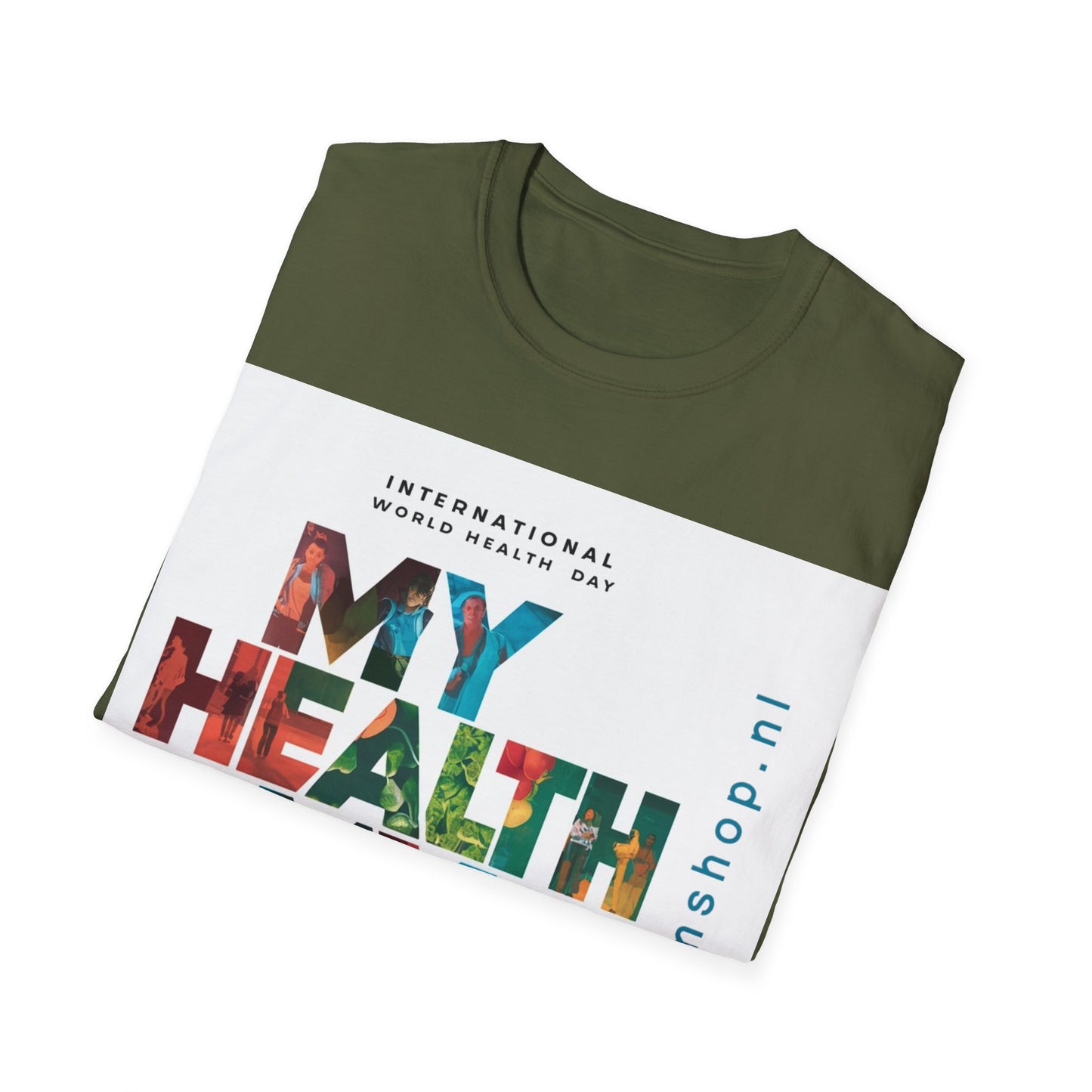 PoM's special series "International World HEALTH Day 2024 (7th April)" ... My Health, my right. - Unisex Softstyle T-Shirt (Print Front)