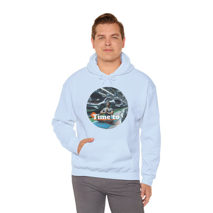 PoM's Mindfulness Collection ... TIME TO BREATH - Unisex Heavy Blend™ Hooded Sweatshirt (100% etically grown cotton, 8 sizes, up to 13 colors)