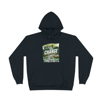 Hoodie with fleece inside - Unisex Sweatshirt (EcoSmart®, 50% cotton, with recycled plastic, 5 sizes)