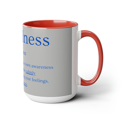 PoM's series of Mindfulness ... MFN definition ... Three-Tone Coffee Mugs (5 colours, 15oz / 0.44l, lead and BPA-free)