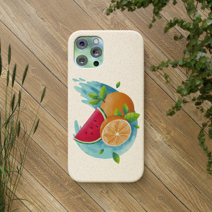 PoM's collection series "FRUITY LIFE" (PoM Edition #FL0006A) - Biodegradable Cases (plant plyomers/bamboo fibres, selection: iPhone models)