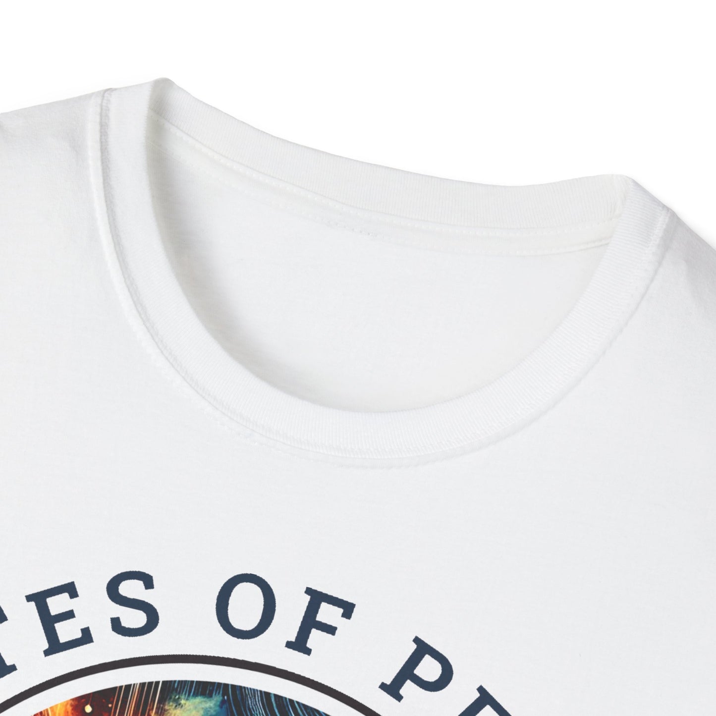 PoM's Music for Mindfulness Collection ... "NOTES OF PEACE ..." T-Shirt (Unisex, Softstyle, 100% Cotton, up to 5 sizes and 7 colours)