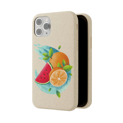 PoM's collection series "FRUITY LIFE" (PoM Edition #FL0006A) - Biodegradable Cases (plant plyomers/bamboo fibres, selection: iPhone models)