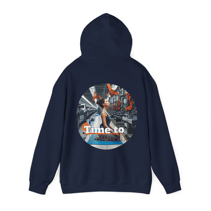 PoM's Mindfulness Collection ... TIME TO BREATH - Unisex Heavy Blend™ Hooded Sweatshirt (100% etically grown cotton, 8 sizes, up to 13 colors)