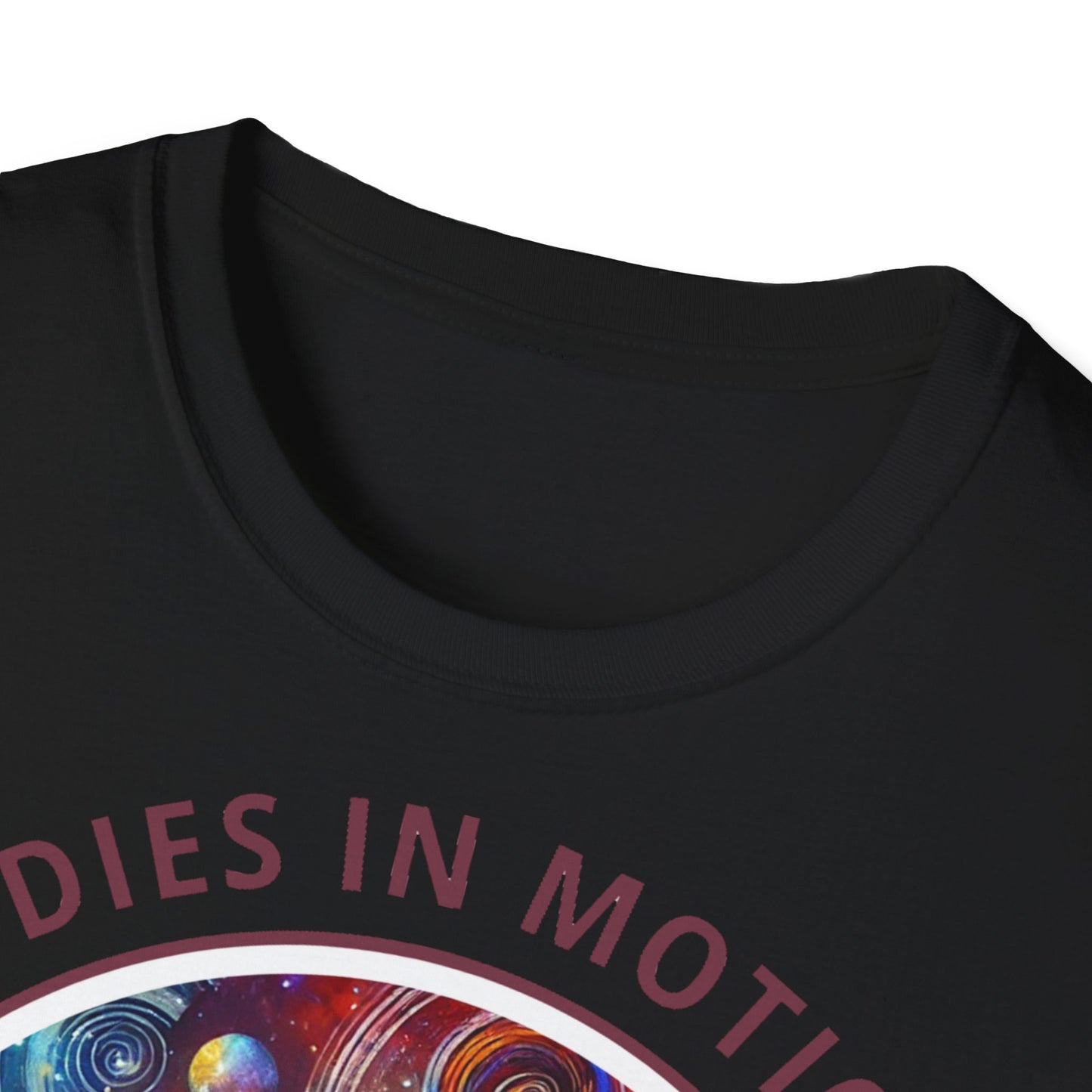 PoM's Mindfulness & Music collection ... "MELODIES IN MOTION" T-Shirt (Unisex, Softstyle, 100% Cotton, up to 5 sizes and up to 13 colours)