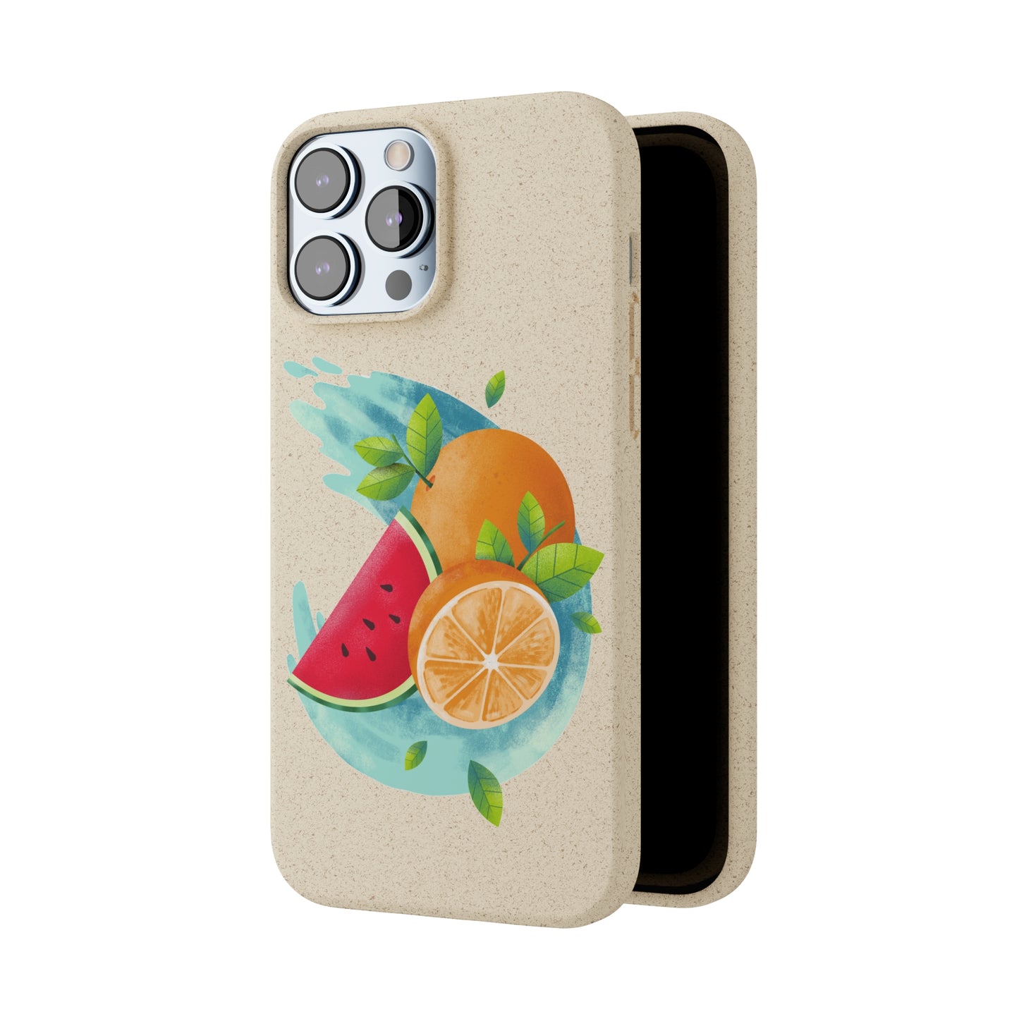 PoM's collection series "FRUITY LIFE" (PoM Edition #FL0006A) - Biodegradable Cases (plant plyomers/bamboo fibres, selection: iPhone models)